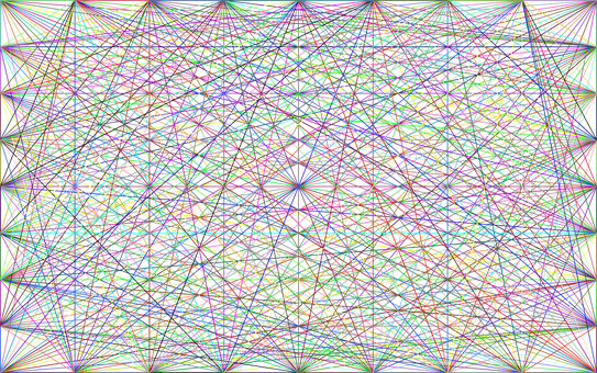 Abstract Colorful Network Pattern