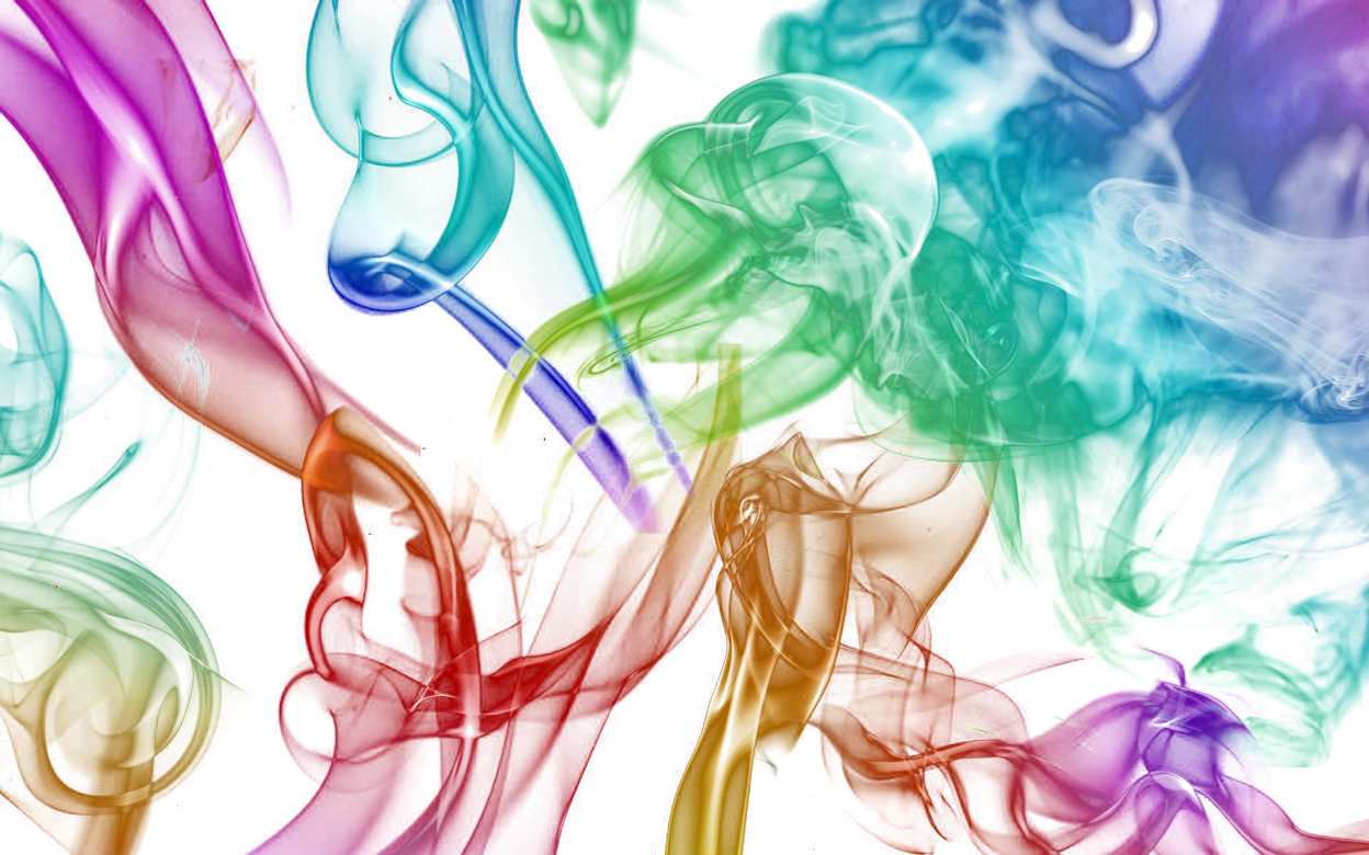 Abstract Colorful Smoke Art