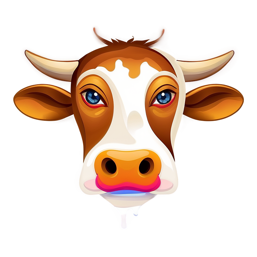 Abstract Cow Art Clipart Png 06272024