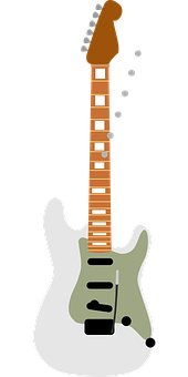 Abstract Electric Guitar Illustration