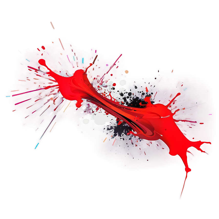 Abstract Expression Red Splash Png Xyk39