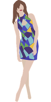 Abstract Fashion Woman Illustration