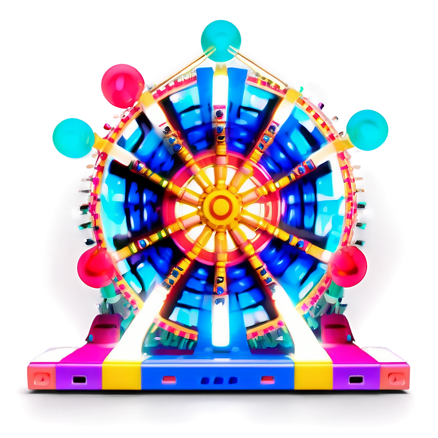 Abstract Ferris Wheel Art Png 06122024