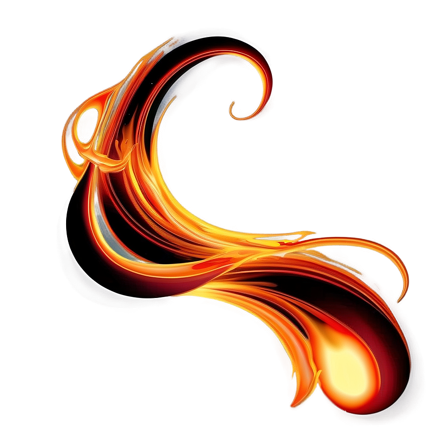 Abstract Flame Art Png 69