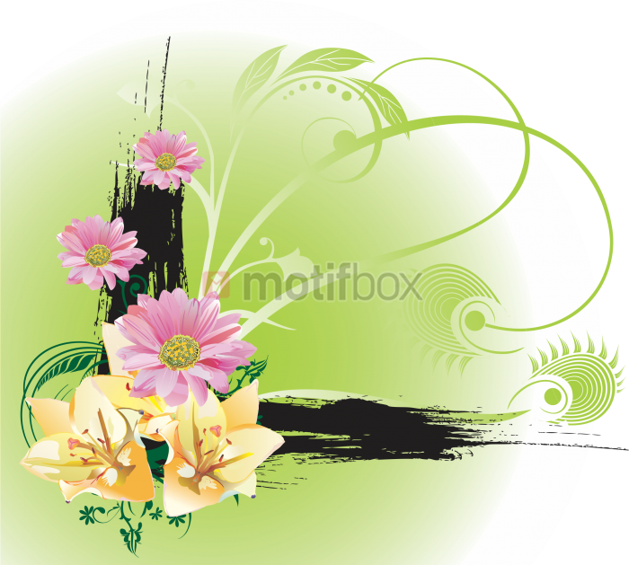 Abstract Floral Vector Design