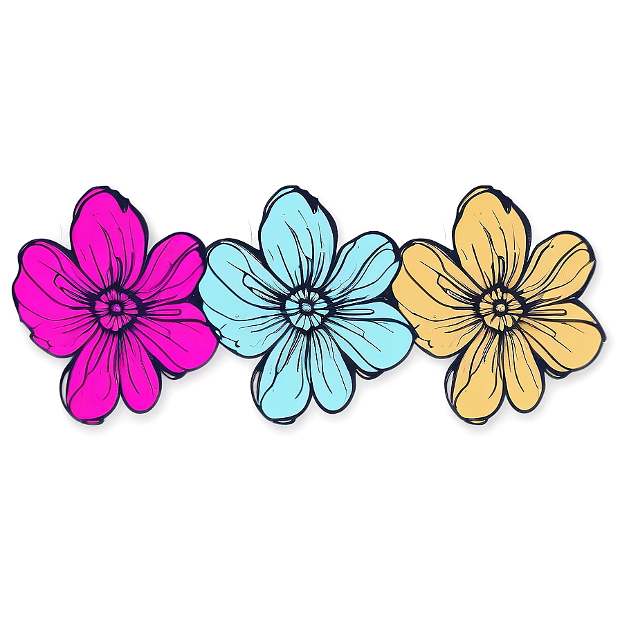 Abstract Flower Doodle Png 06272024