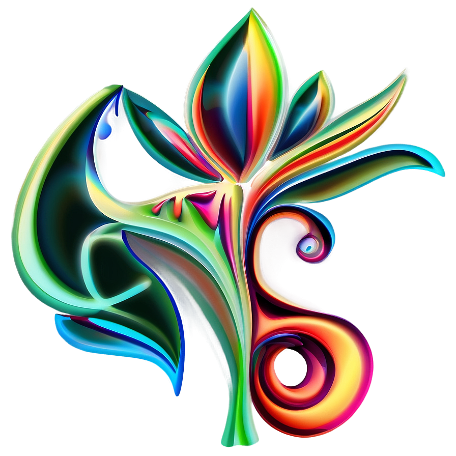 Abstract Flower Outline Png Ush77