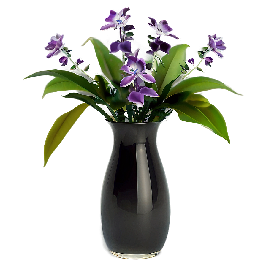 Abstract Flowers In Vase Png Fln53