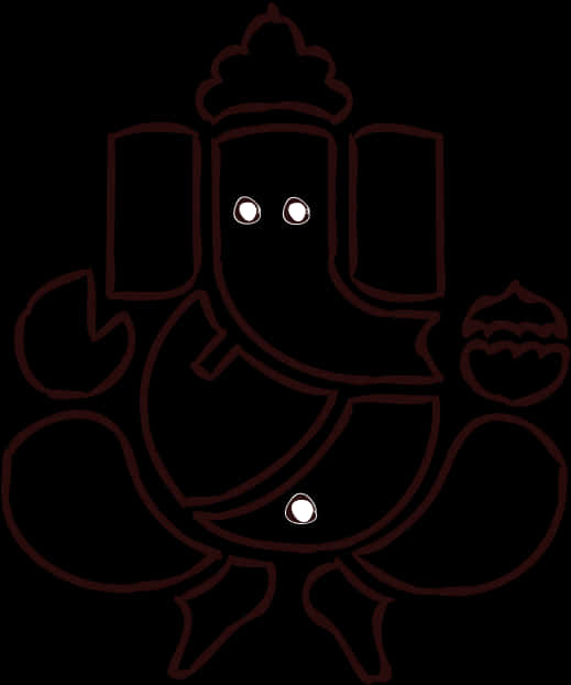 Abstract_ Ganpati_ Outline_ Art