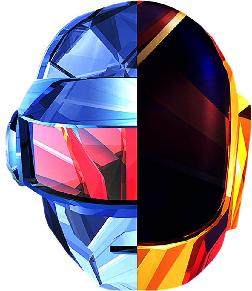 Abstract Geometric Daft Punk Helmet