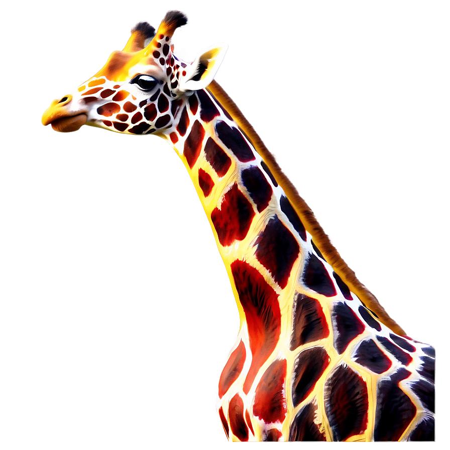 Abstract Giraffe Art Png Pcs