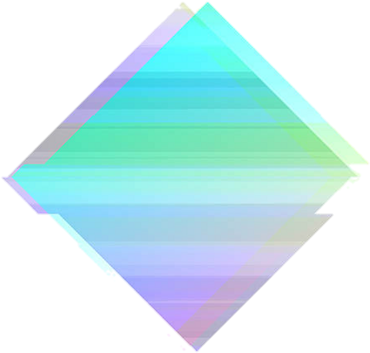 Abstract Glitch Diamond Shape