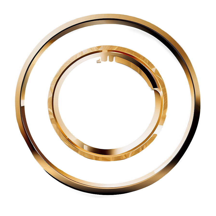 Abstract Gold Circle Frame Png 94