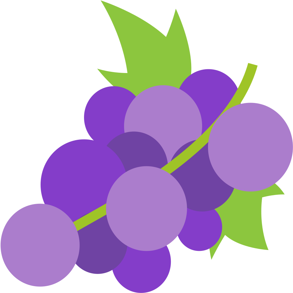 Abstract Grape Cluster Illustration