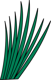 Abstract Grass Blades Graphic