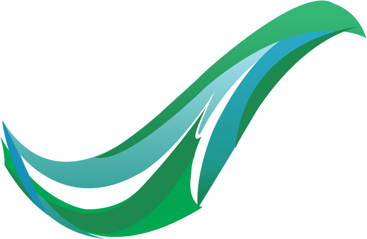 Abstract Green Blue Swoosh Logo