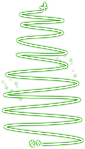 Abstract Green Christmas Tree