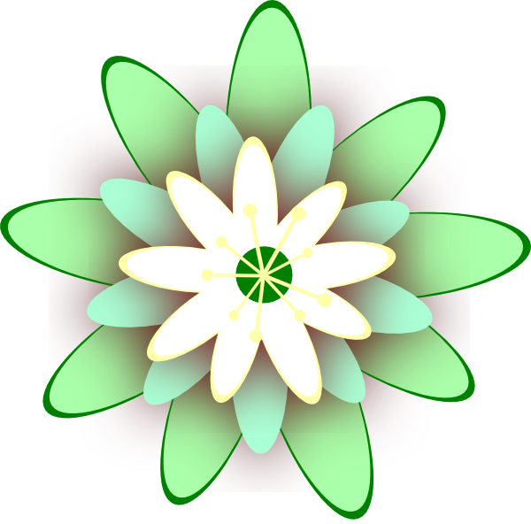 Abstract Green Flower Illustration.png