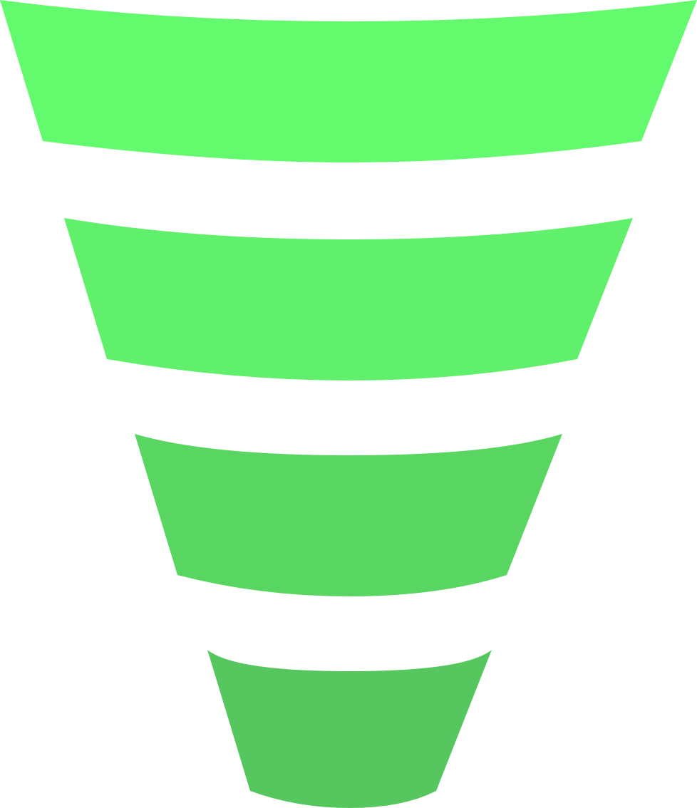 Abstract Green Funnel Graphic