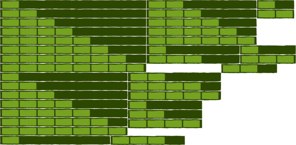 Abstract Green Pixel Art Design