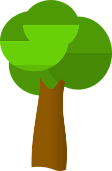 Abstract Green Tree Vector