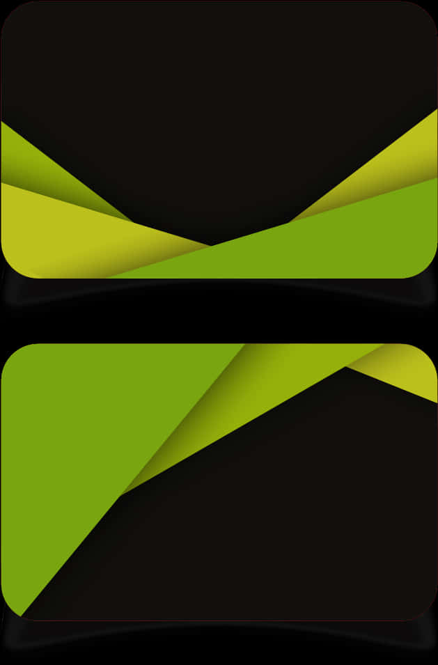 Abstract Greenand Black Card Design