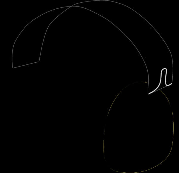 Abstract Headphones Outline