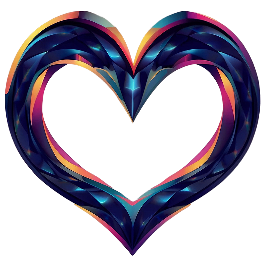 Abstract Heart Vector Png 64