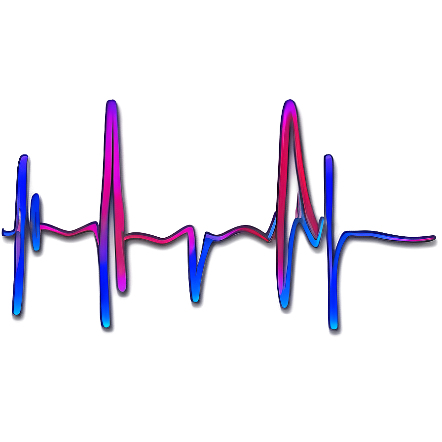 Abstract Heartbeat Line Design Png Nyp