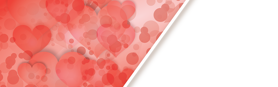 Abstract Hearts Background Banner