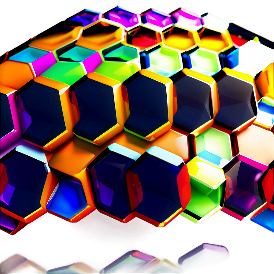 Abstract Hexagon Pattern Png 06202024