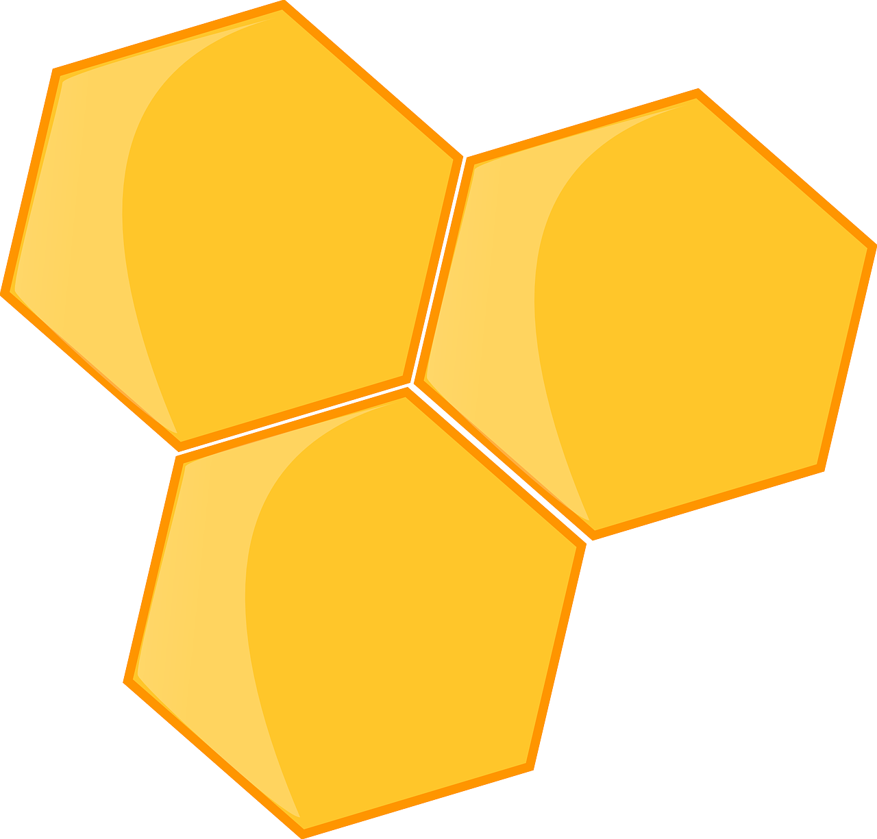 Abstract Honeycomb Pattern