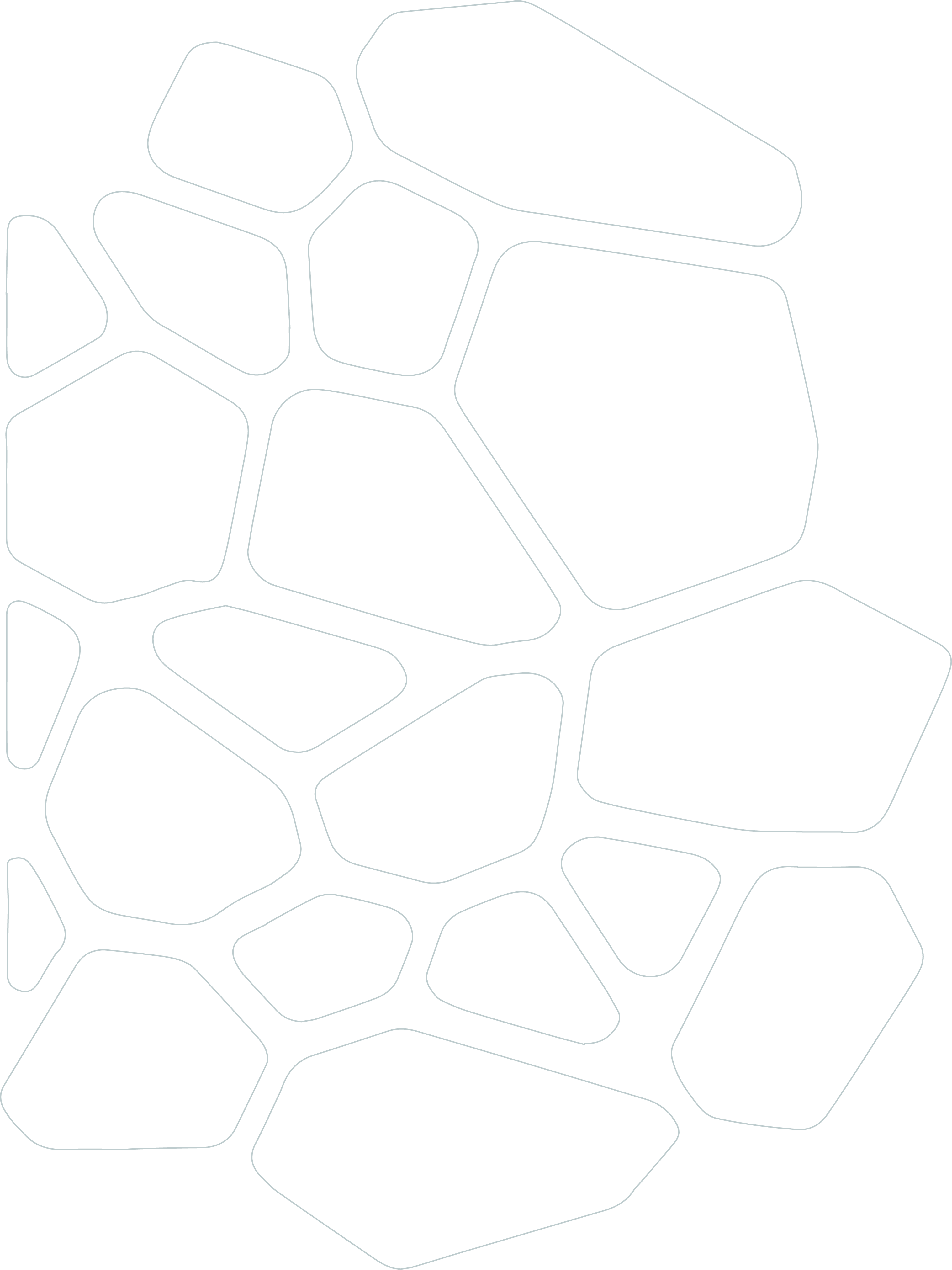 Abstract Honeycomb Pattern