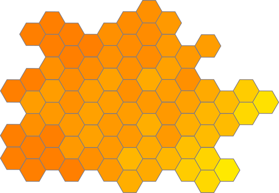 Abstract Honeycomb Pattern