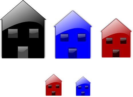 Abstract House Icons Set