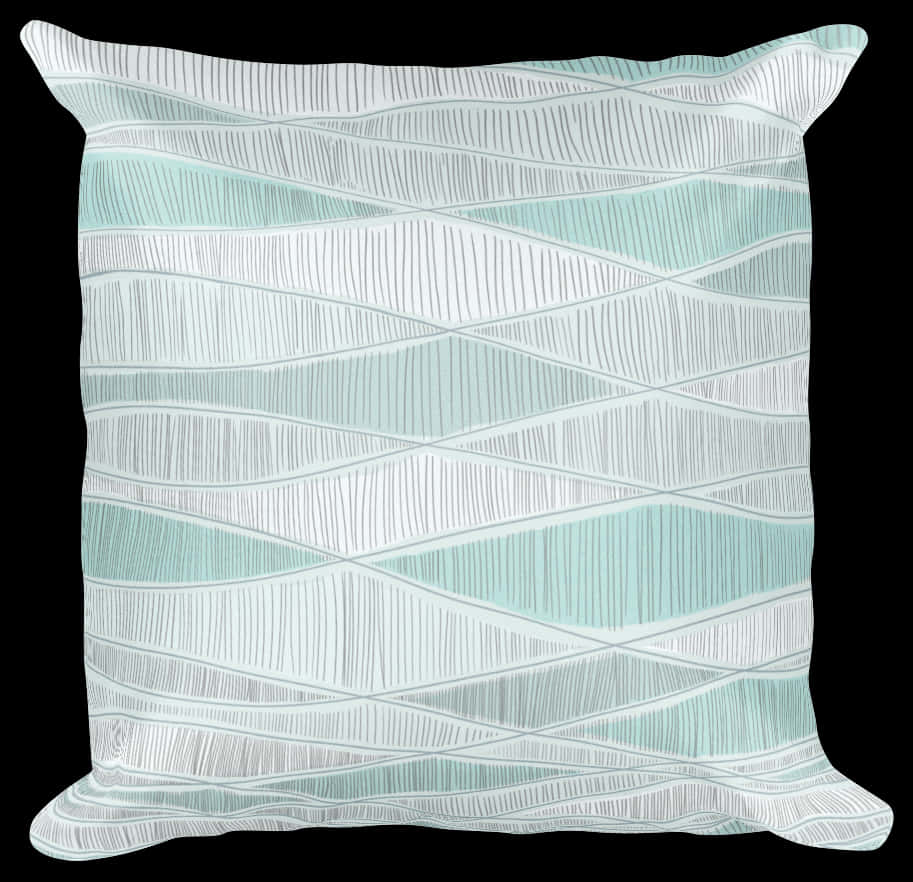 Abstract Leaf Pattern Pillow