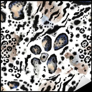 Abstract Leopard Print Pattern