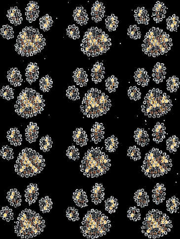 Abstract Leopard Spots Pattern