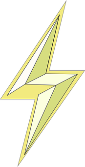 Abstract Lightning Bolt Graphic