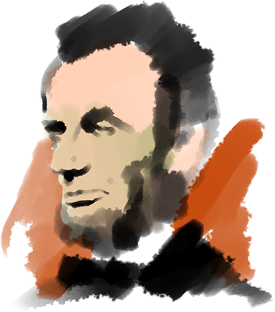 Abstract Lincoln Portrait