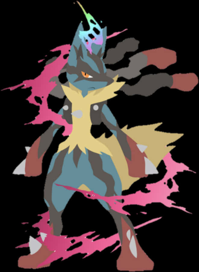 Abstract Lucario Artwork