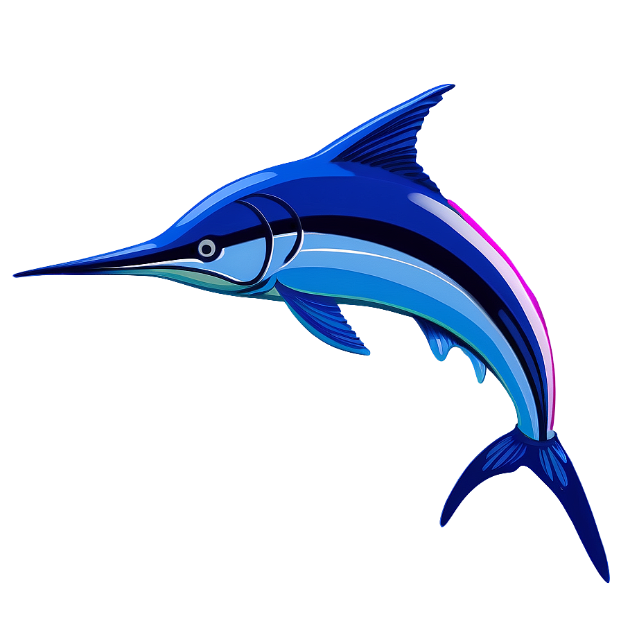 Abstract Marlin Art Png 06242024