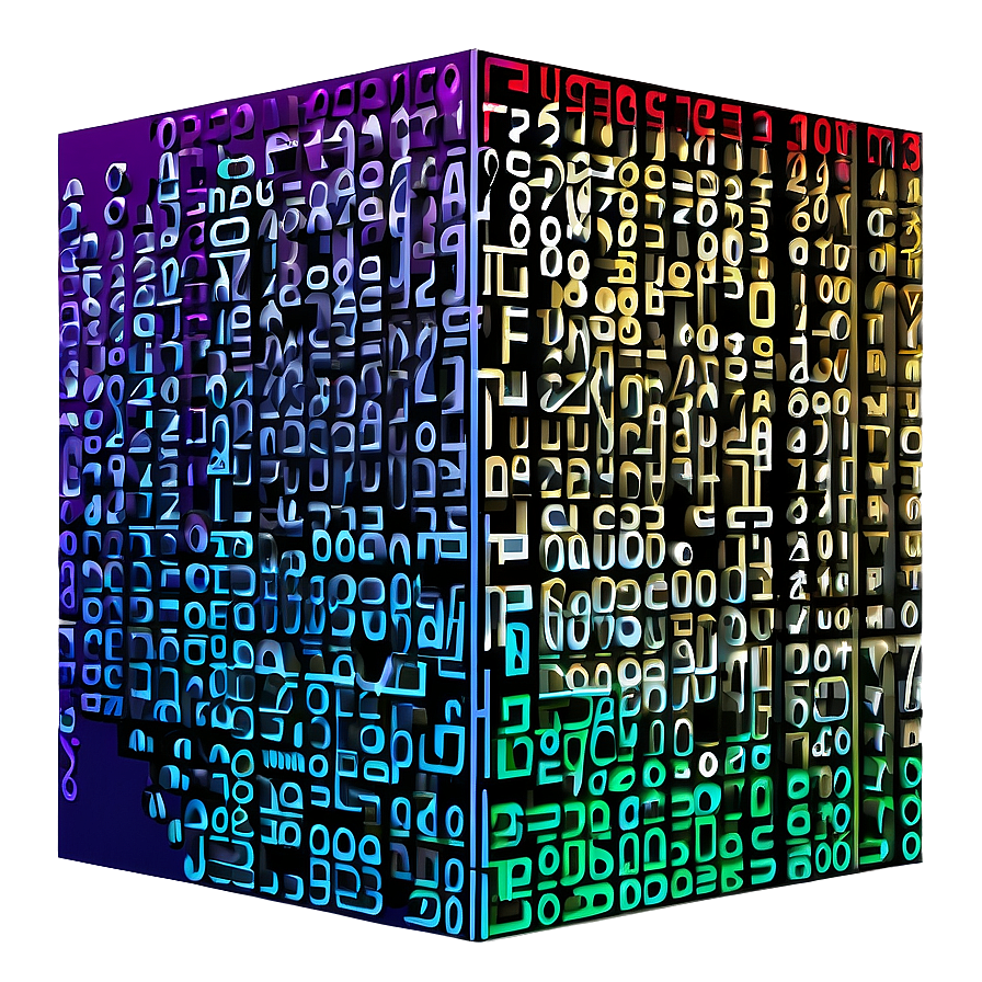 Abstract Matrix Code Flow Png 23