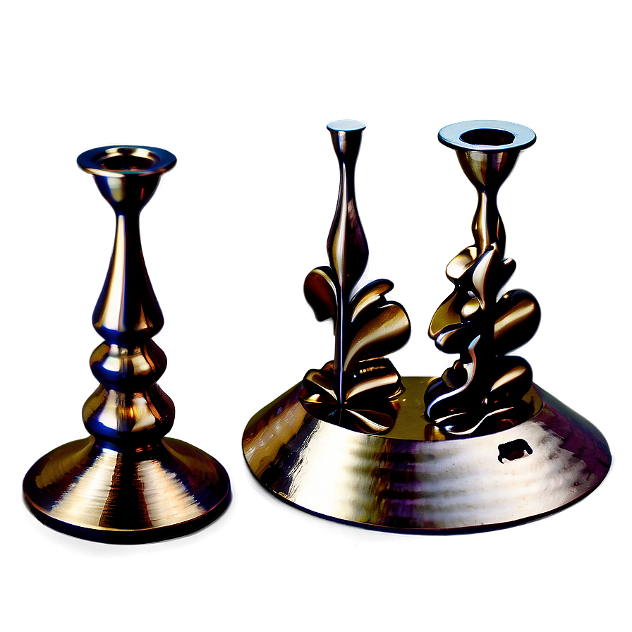 Abstract Metal Candlestick Png 34