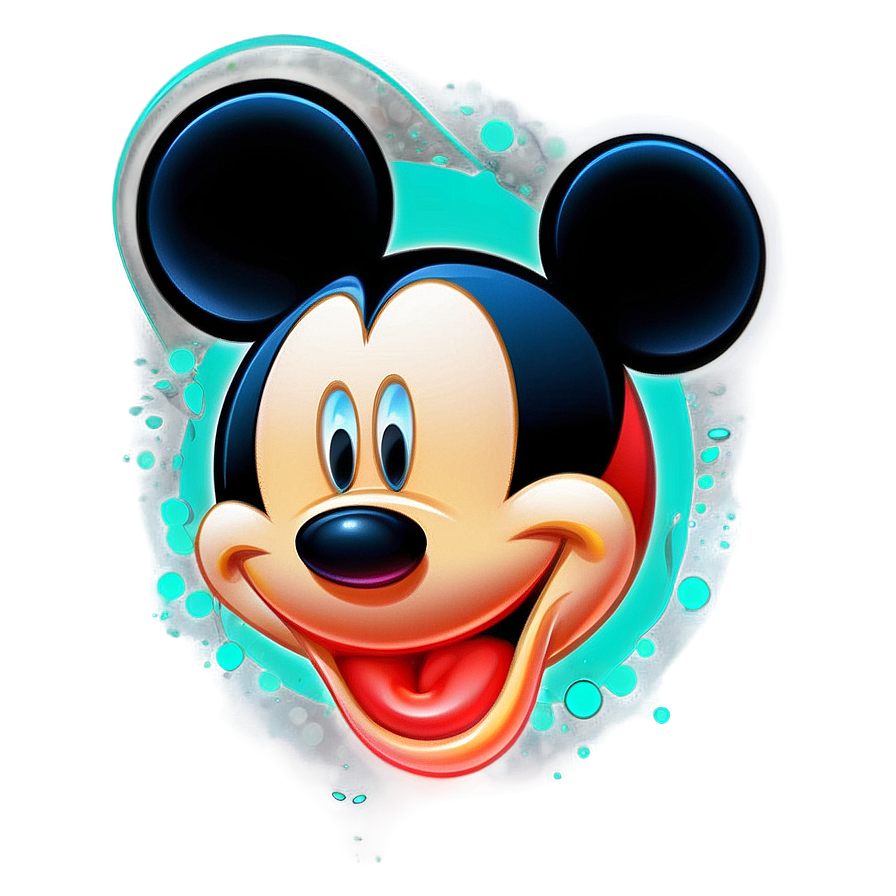 Abstract Mickey Mouse Outline Png Ywp