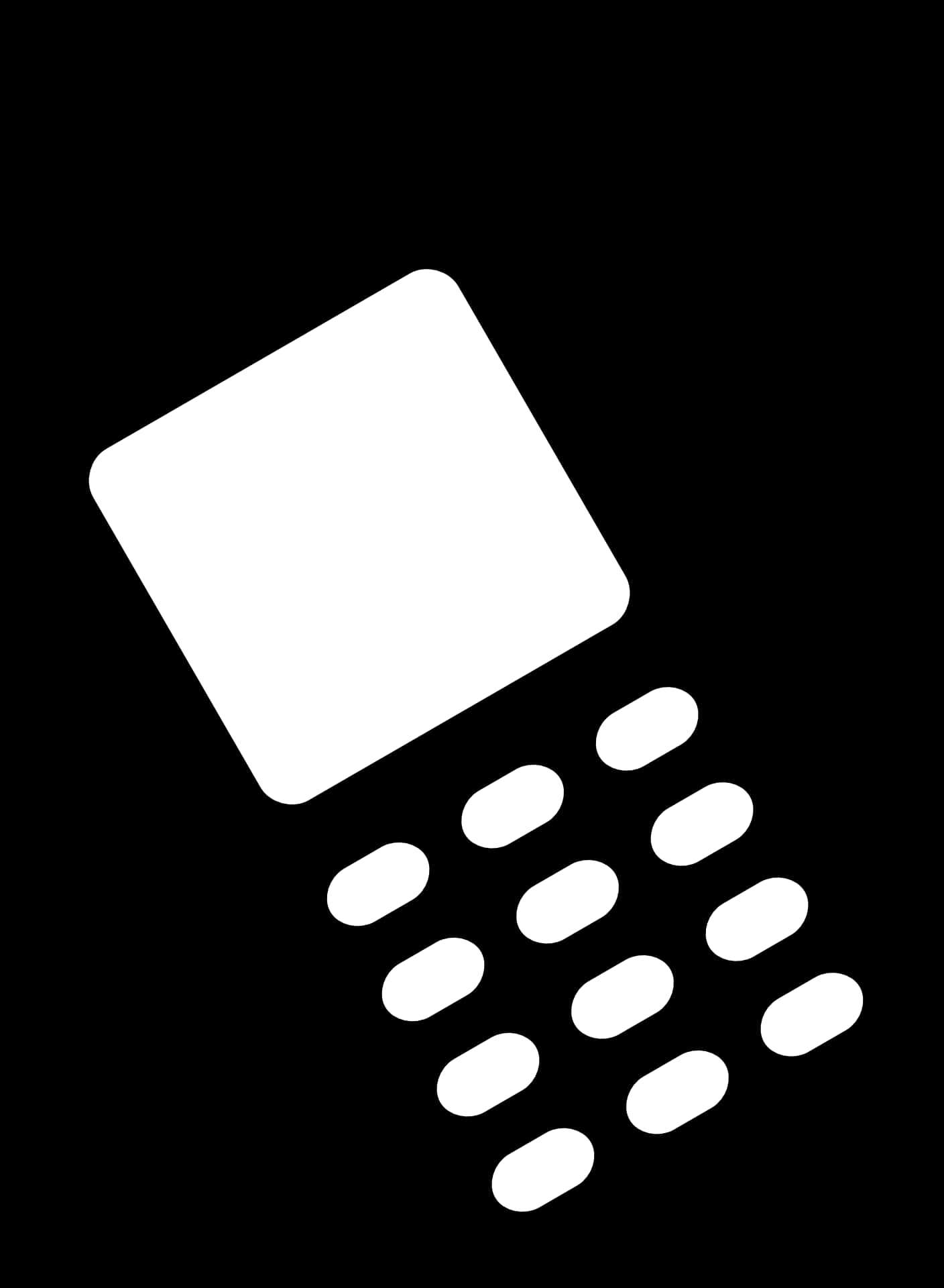 Abstract Mobile Phone Icon