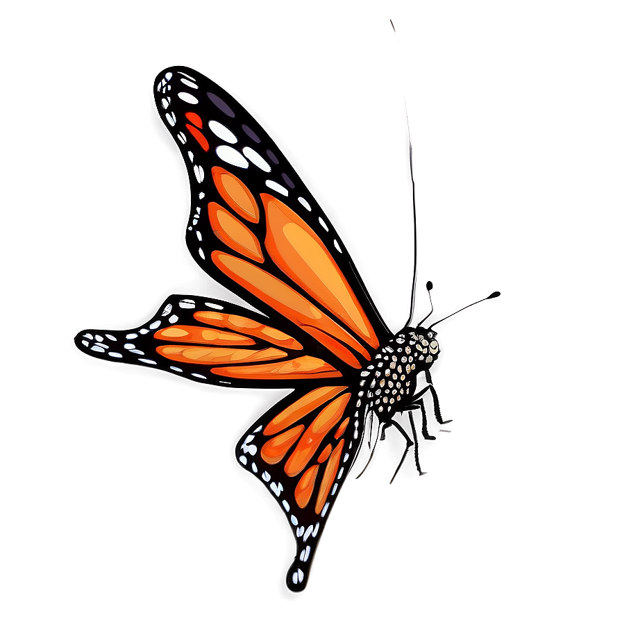 Abstract Monarch Butterfly Art Png Ids