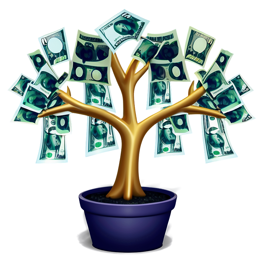 Abstract Money Tree Png 17