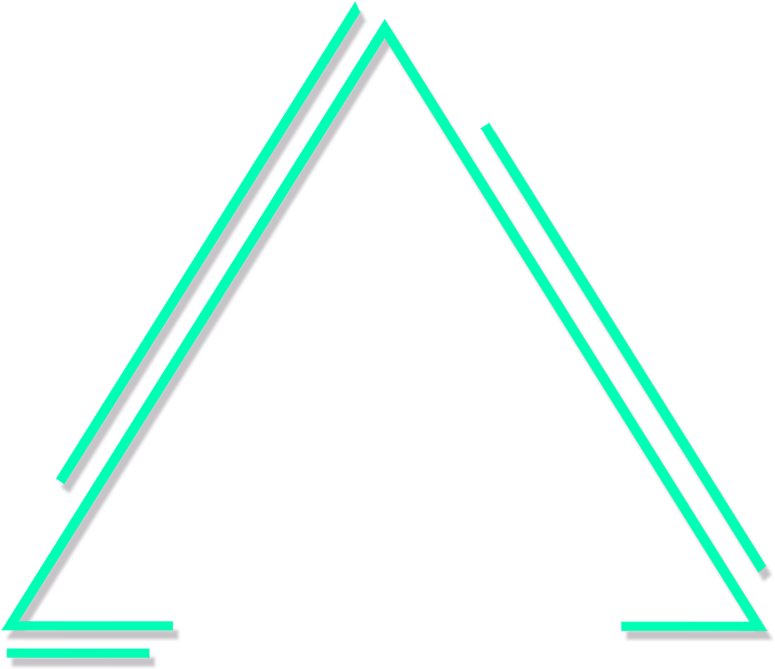 Abstract Neon Triangle Design