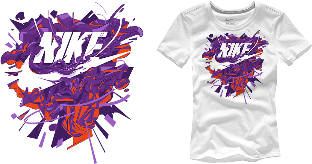 Abstract Nike Tshirt Design